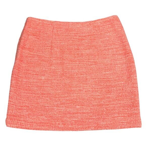 MADEWELL Boucle Tweed Mini Skirt Sz 4 Orange - Picture 5 of 5